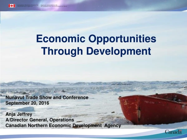Economic Opportunities  Through Development