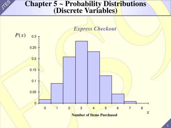 Chapter 5 ~ Probability Distributions (Discrete Variables)