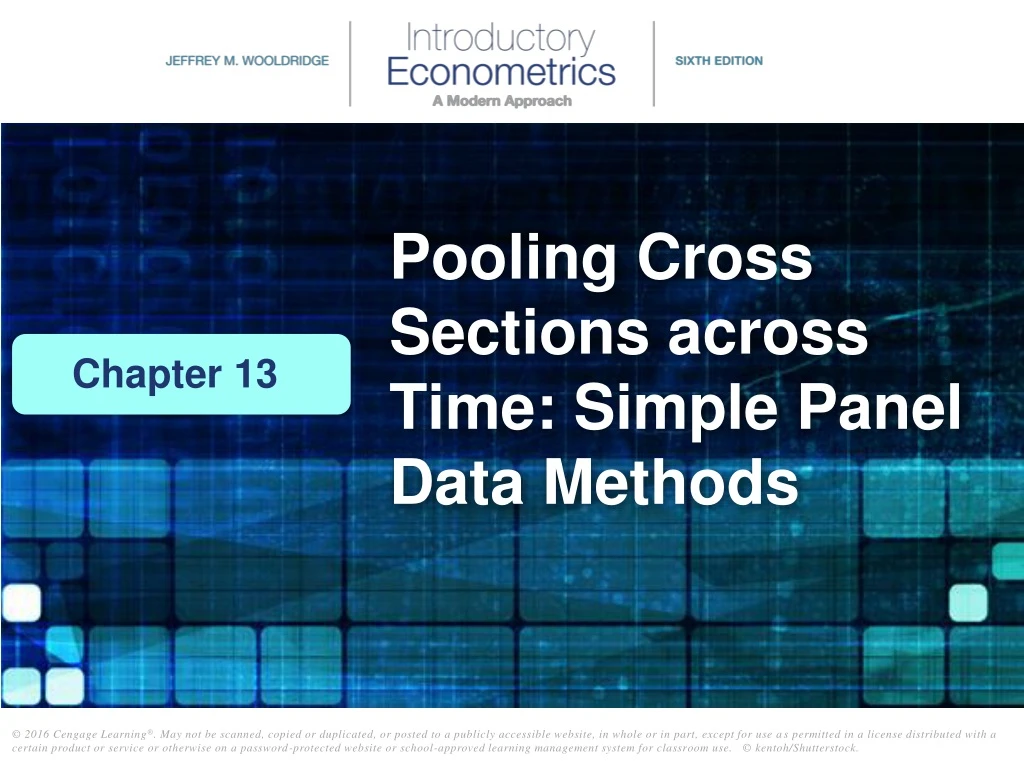 pooling cross sections across time simple panel data methods