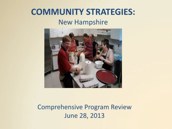 COMMUNITY STRATEGIES: New Hampshire
