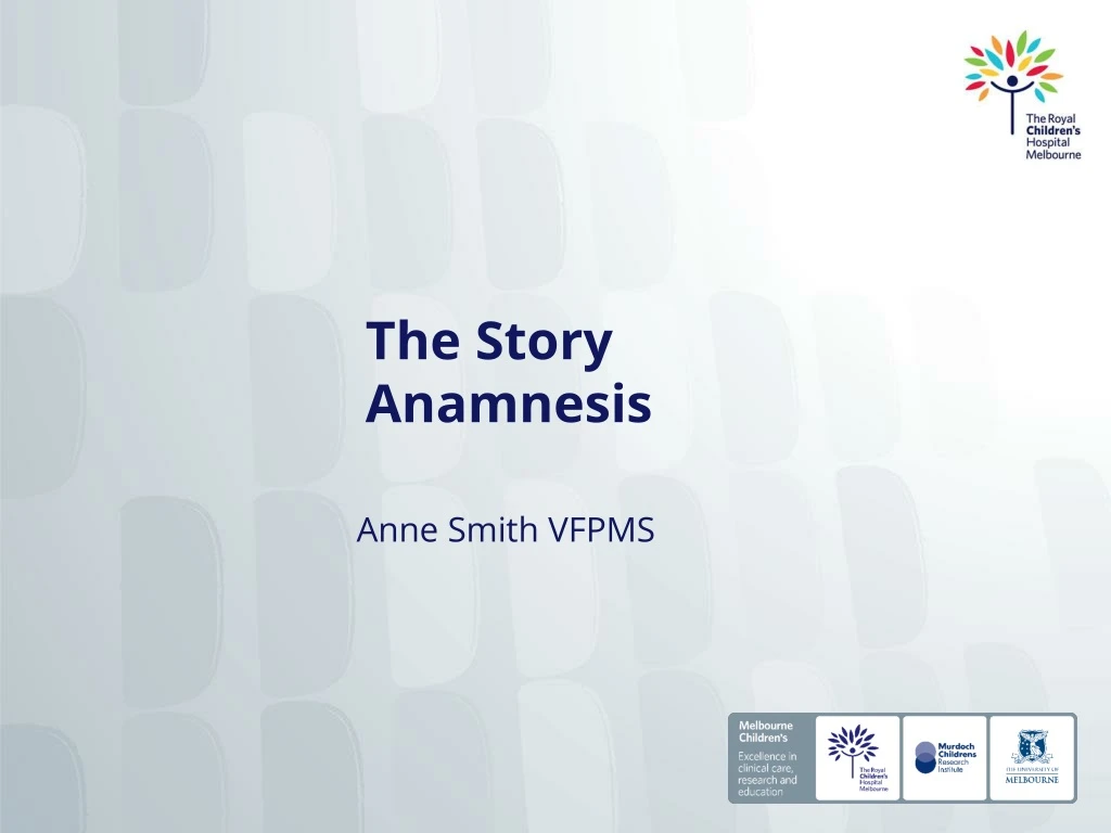 the story anamnesis