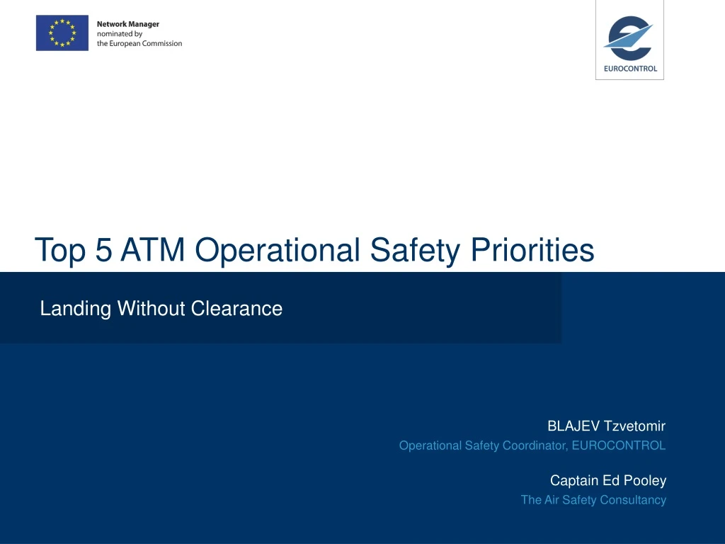 top 5 atm operational safety priorities