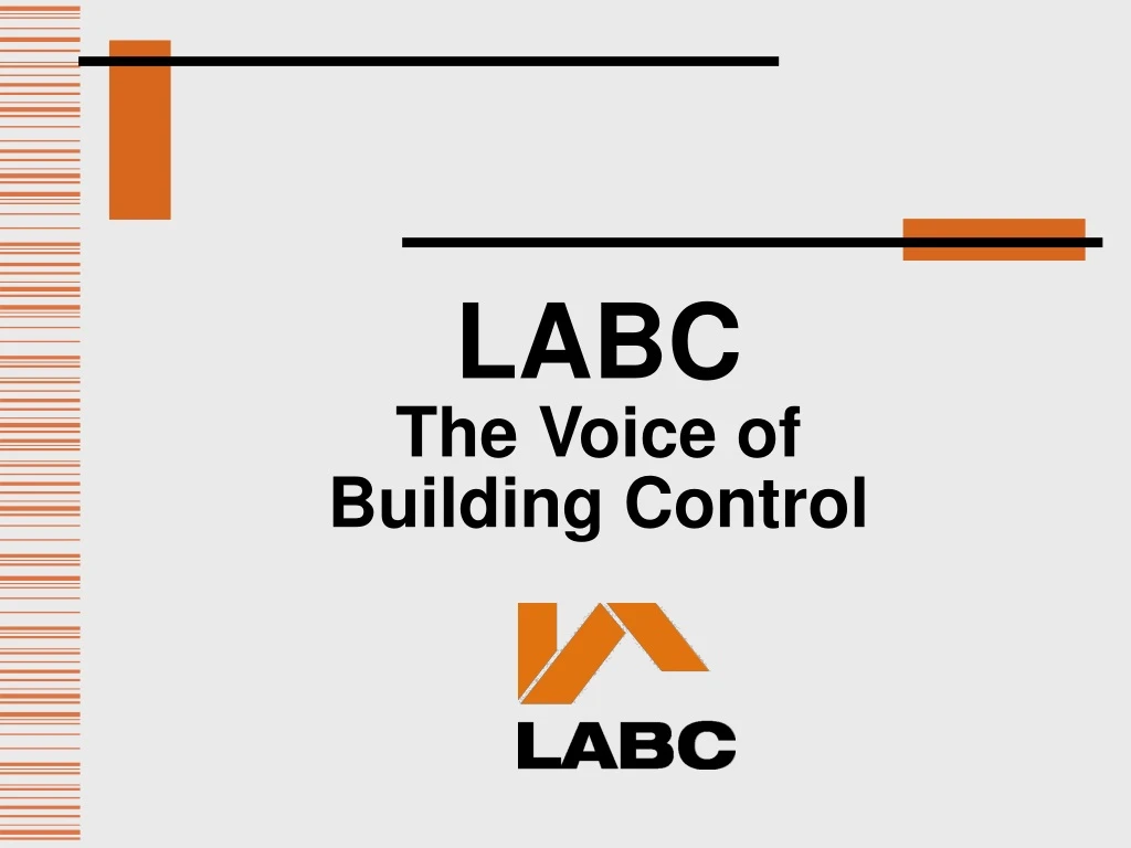 labc the voice of building control