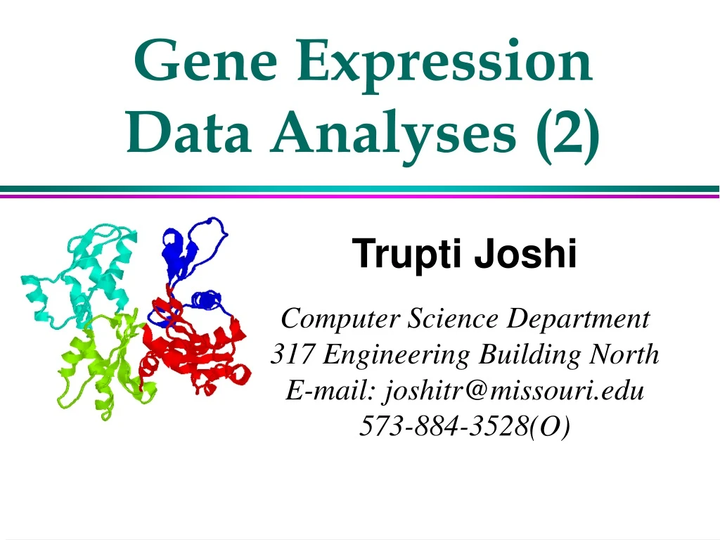 gene expression data analyses 2