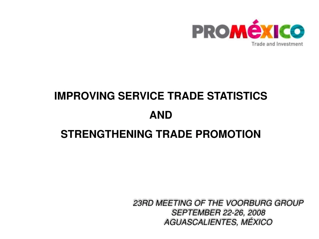 improving service trade statistics
