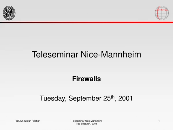 Teleseminar Nice-Mannheim