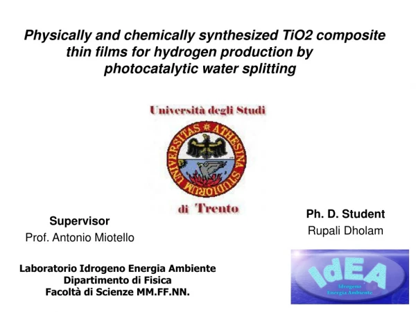 Physically and chemically synthesized TiO2 composite