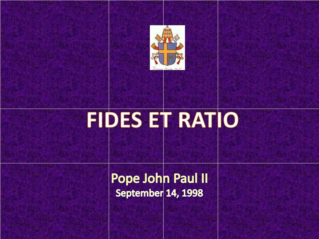 Fides et Ratio by John Paul II