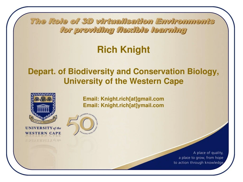 rich knight depart of biodiversity