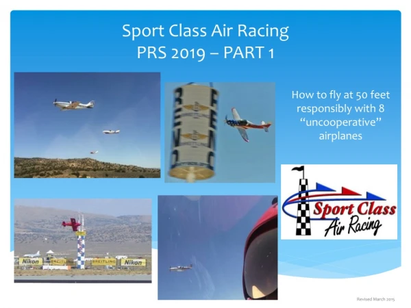 Sport Class Air Racing PRS 2019 – PART 1
