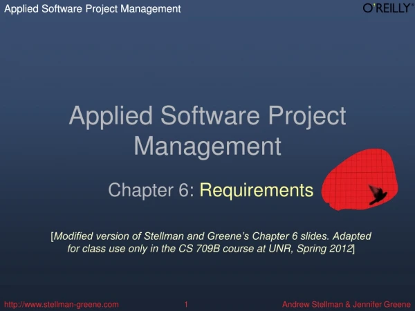 Applied Software Project Management