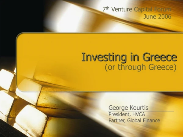 Investing in Greece