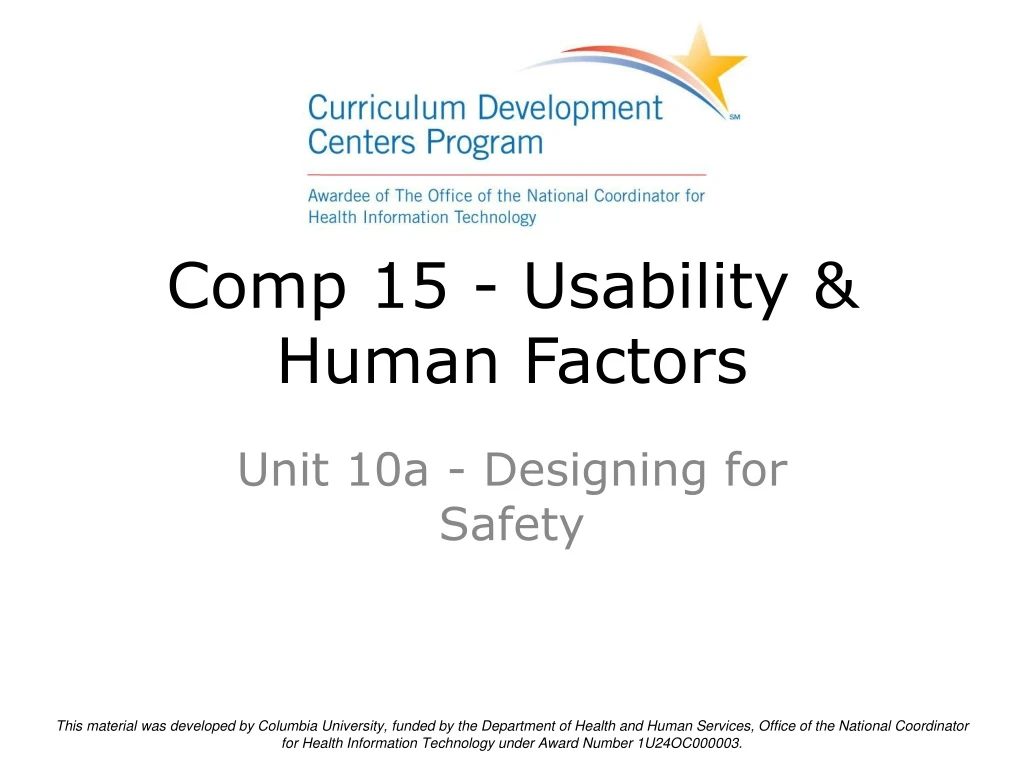 comp 15 usability human factors