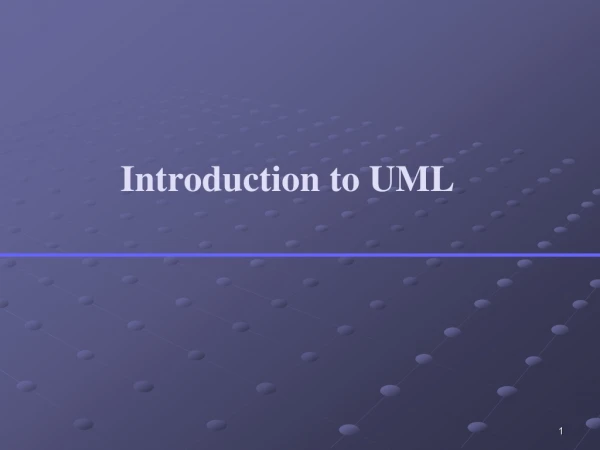 Introduction to UML