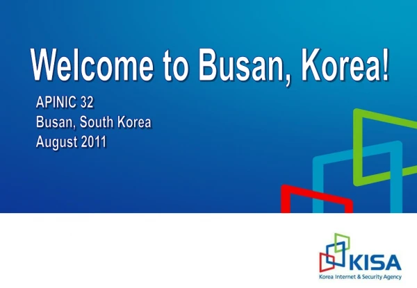 Welcome to Busan, Korea!