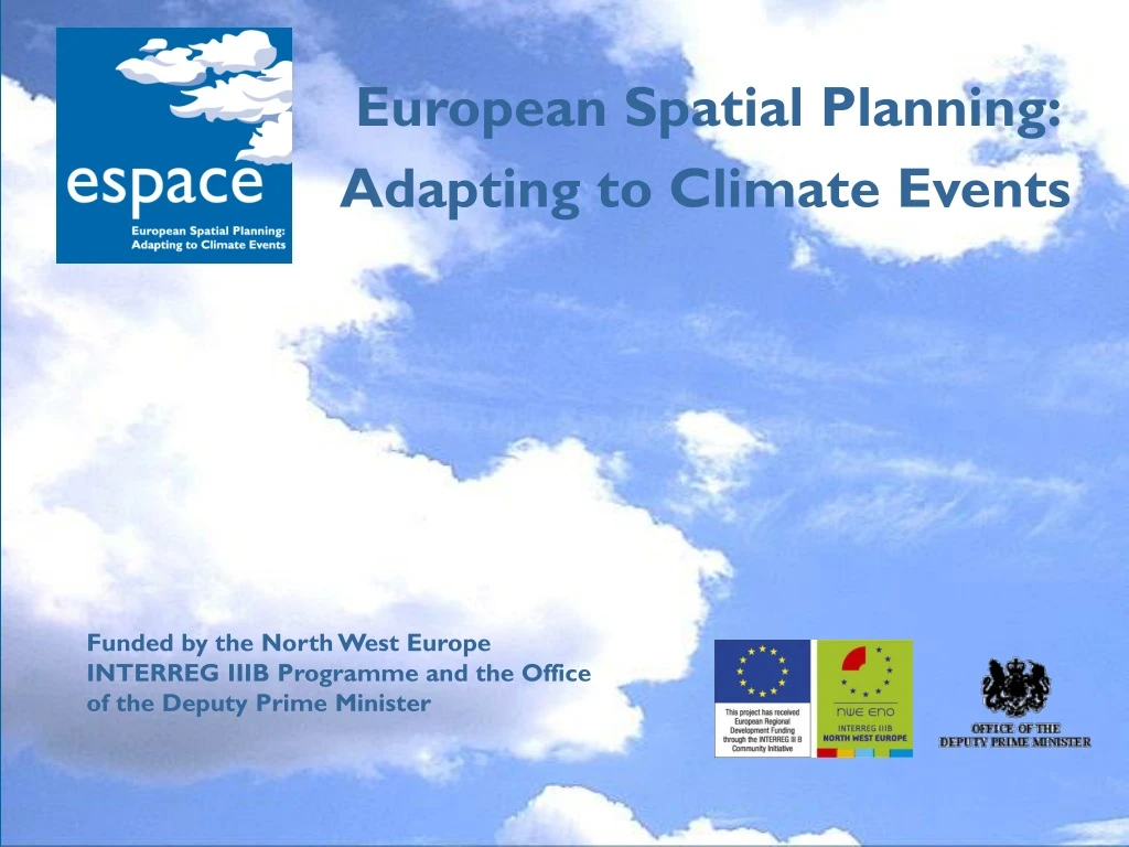 european spatial planning adapting to climate events
