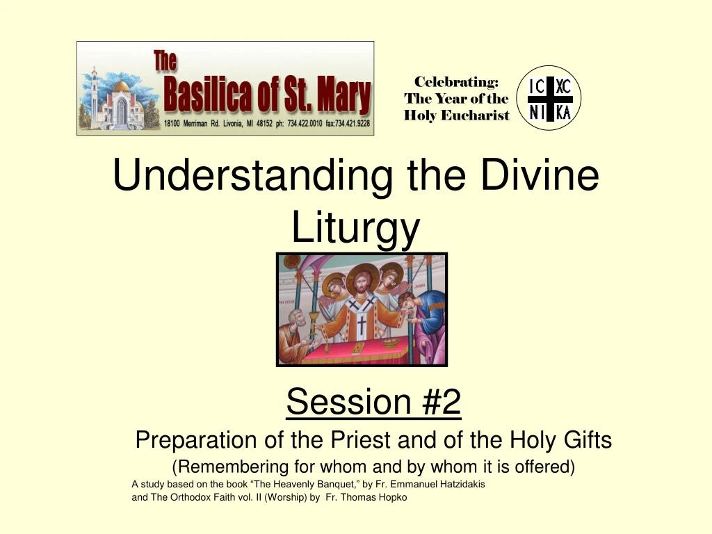 understanding the divine liturgy