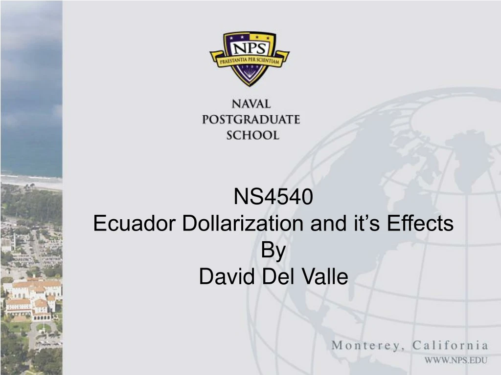 ns4540 ecuador dollarization and it s effects by david del valle