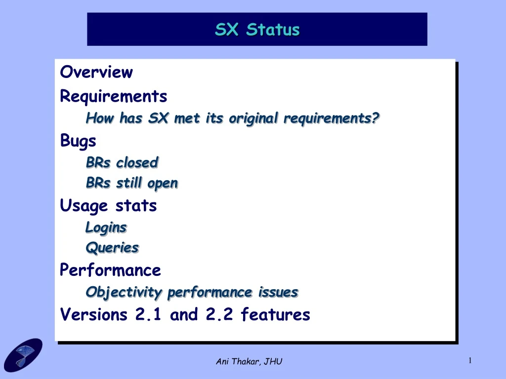 sx status