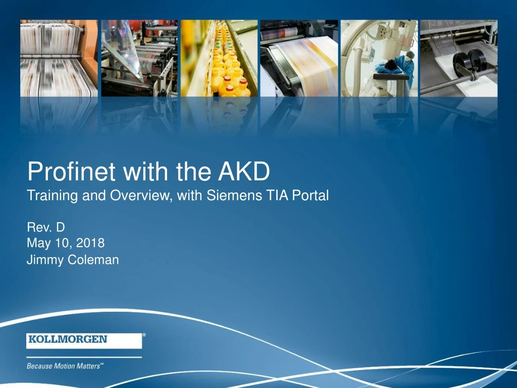 profinet with the akd training and overview with