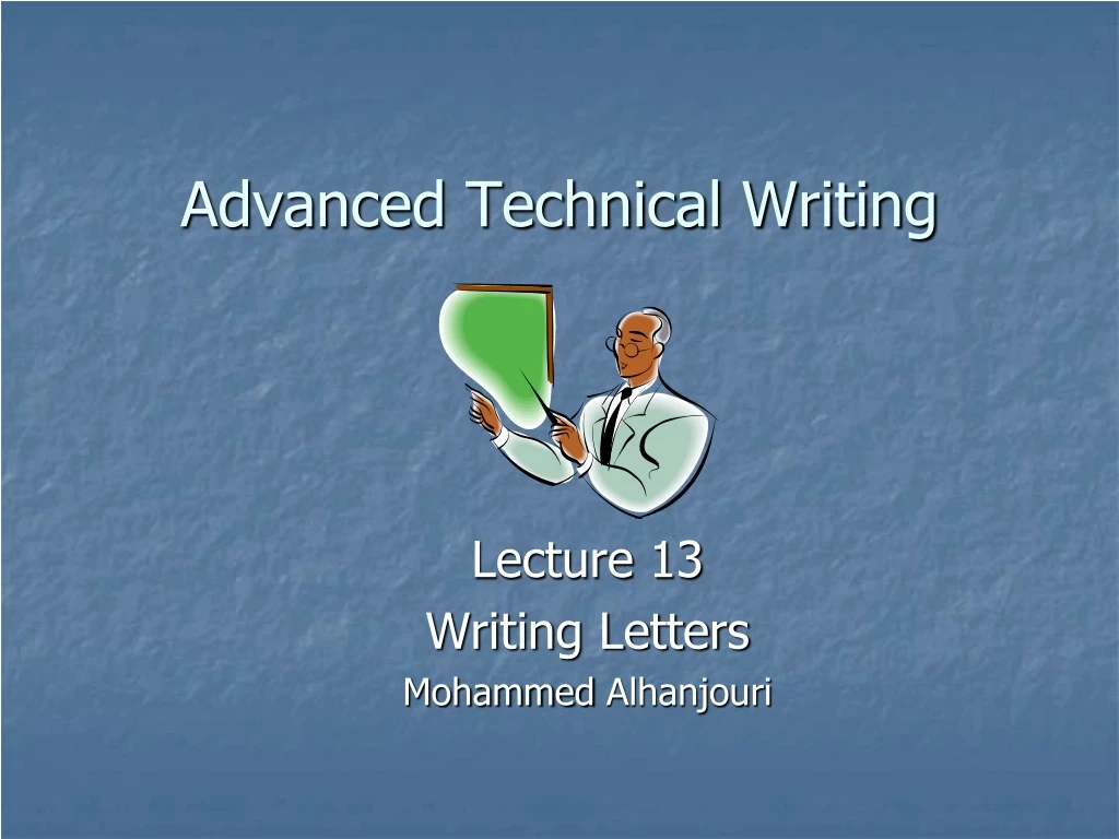 advanced technical writing