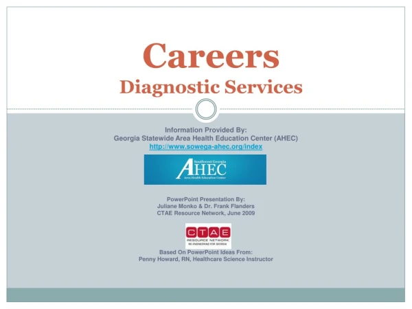 Careers  Diagnostic Services