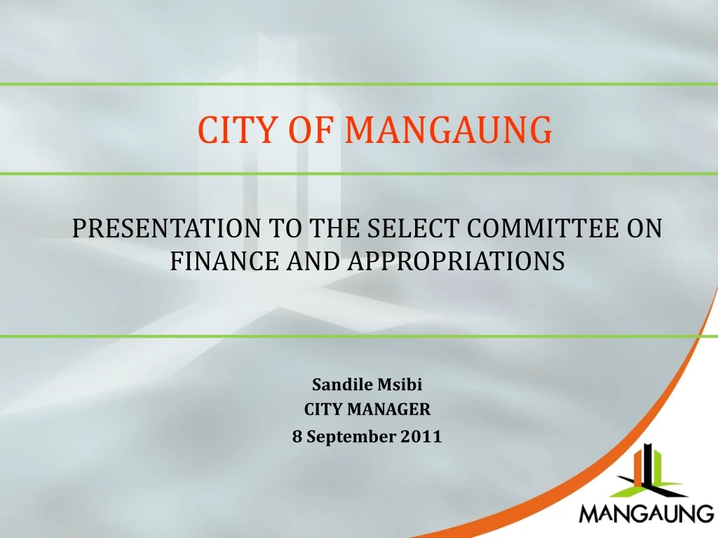 city of mangaung