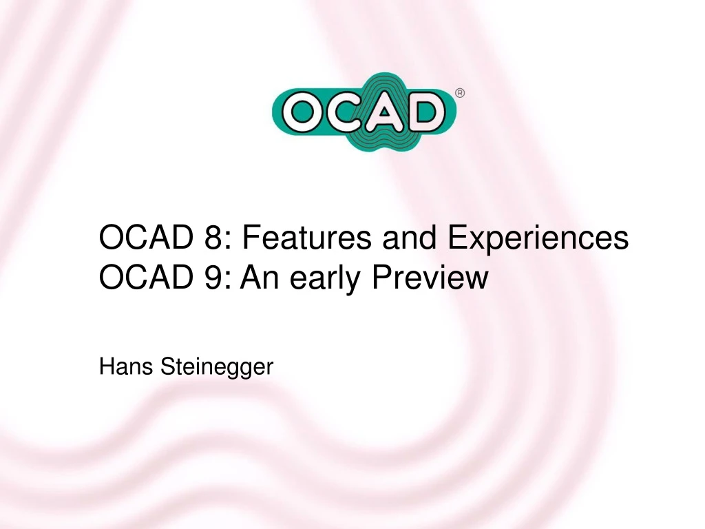 ocad 8 features and experiences ocad 9 an early