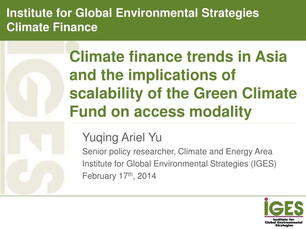 climate finance trends in asia