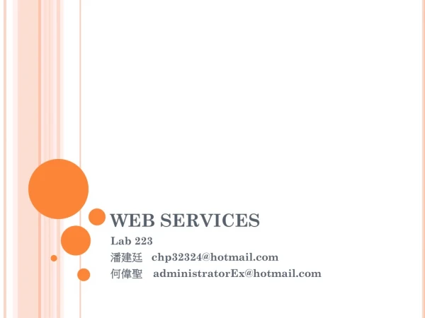 WEB SERVICES