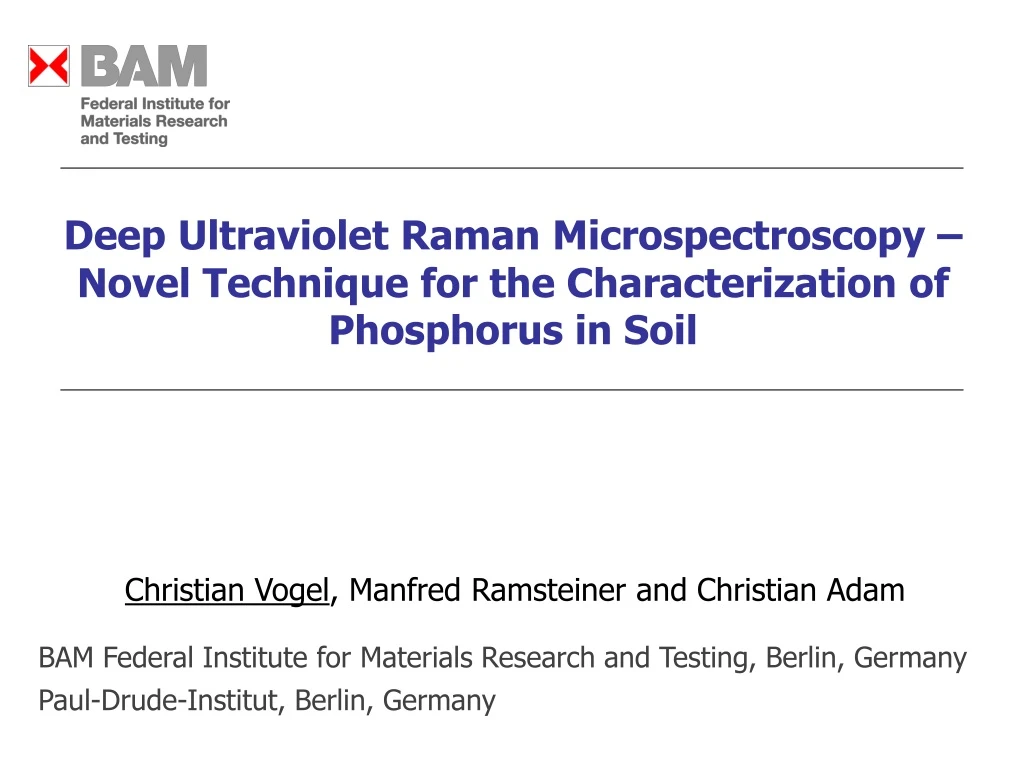deep ultraviolet raman microspectroscopy novel