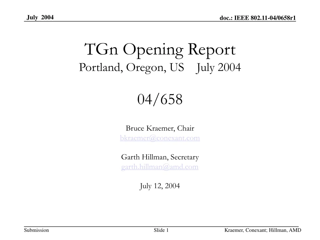 tgn opening report portland oregon us july 2004 04 658