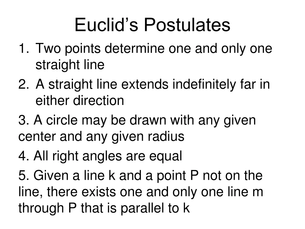 euclid s postulates