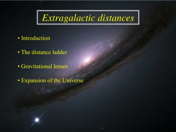 Extragalactic  distances
