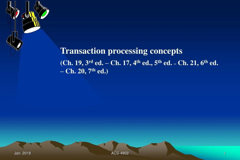 transaction processing concepts