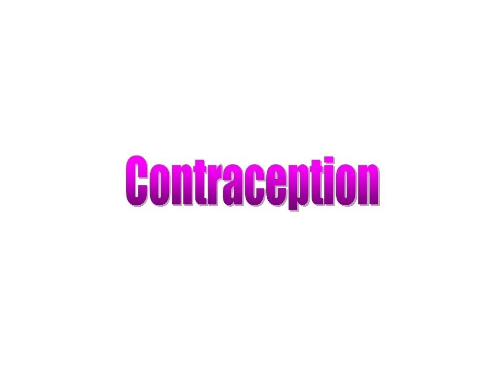 contraception