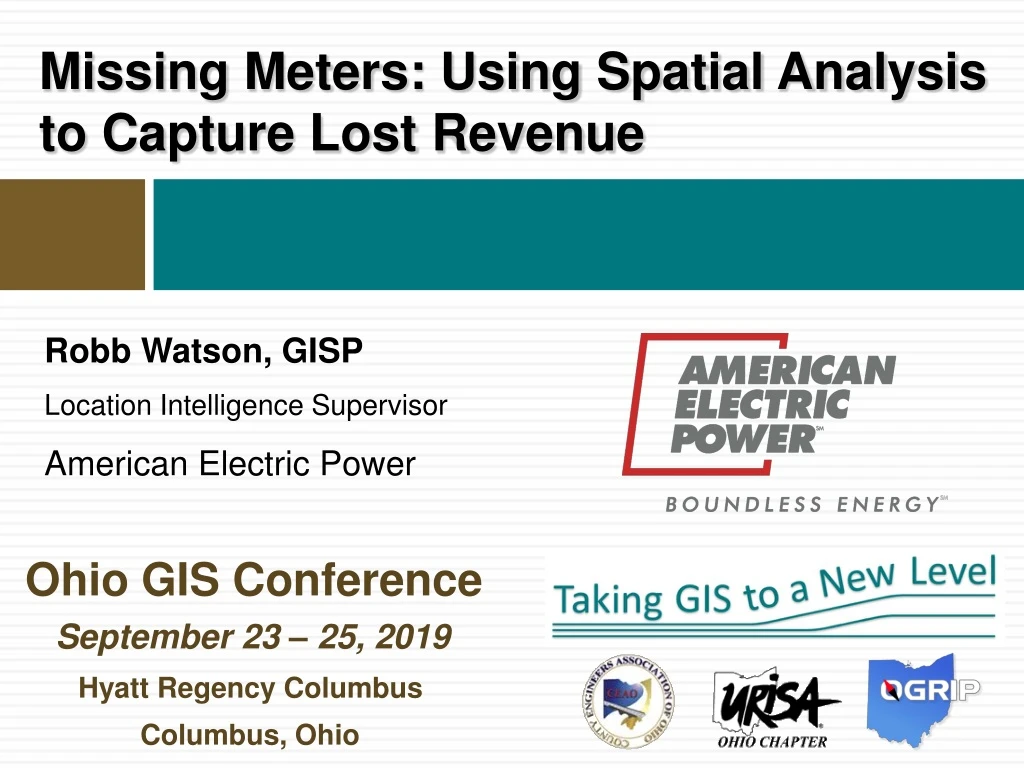 missing meters using spatial analysis to capture