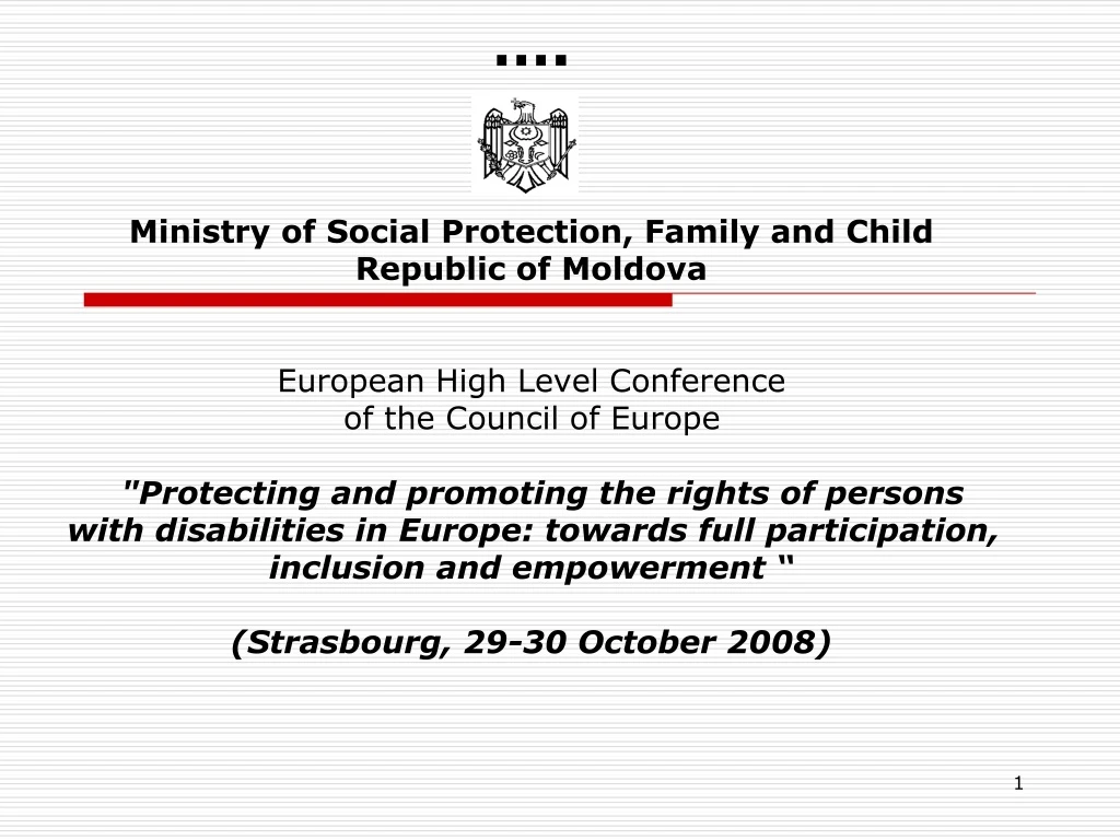 ministry of social protection family and child