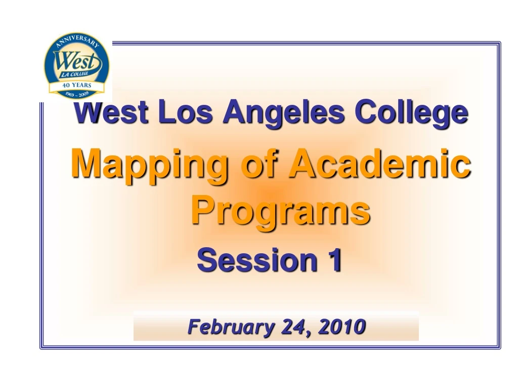 west los angeles college mapping of academic