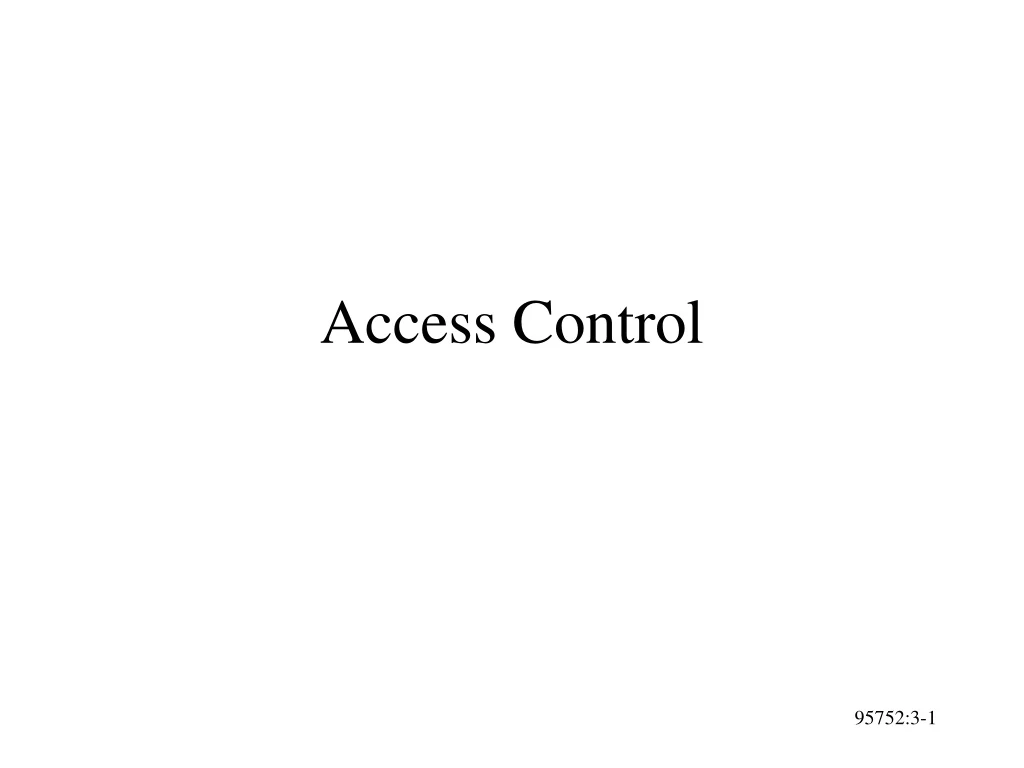 access control