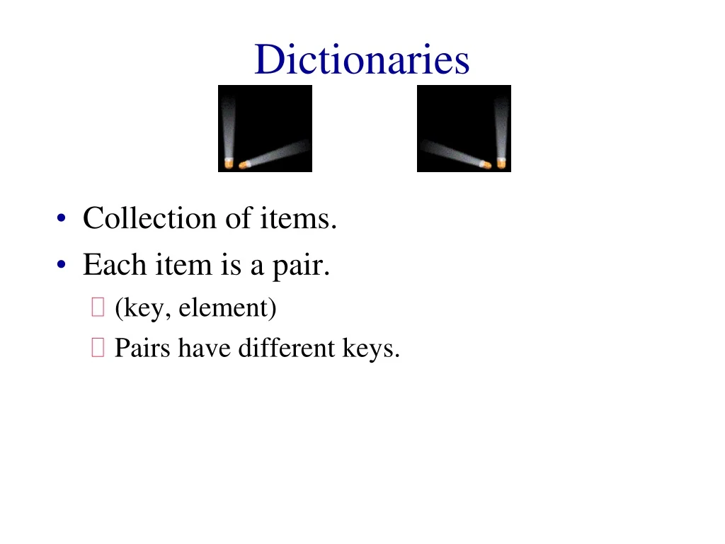 dictionaries