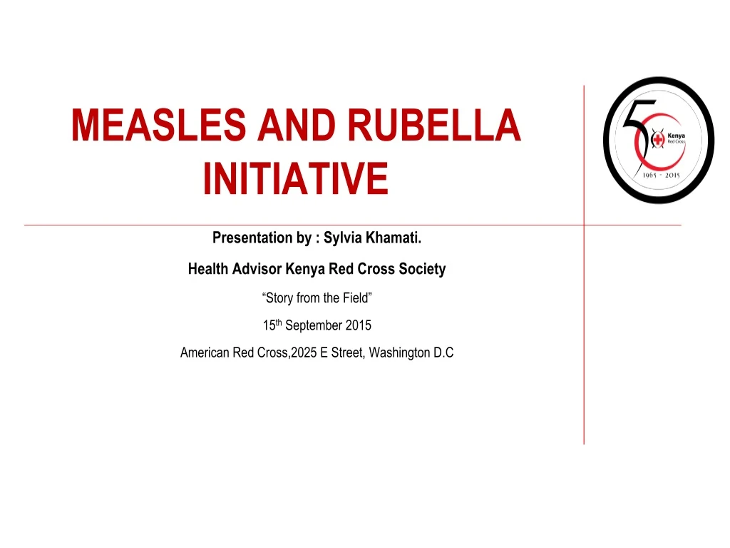 measles and rubella initiative