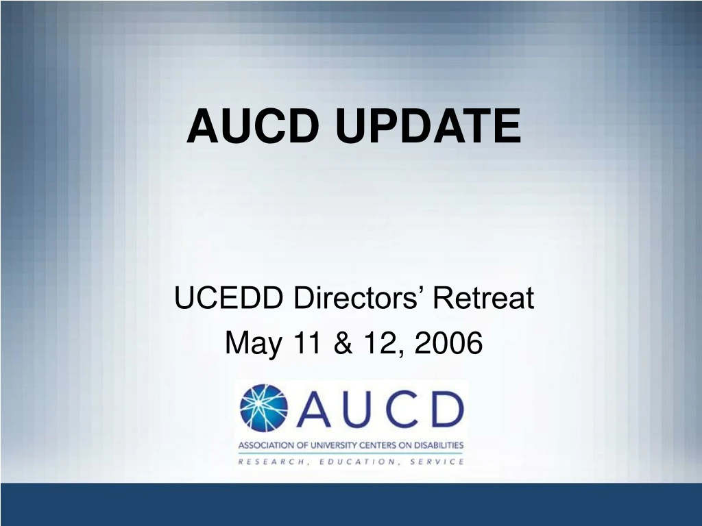 aucd update