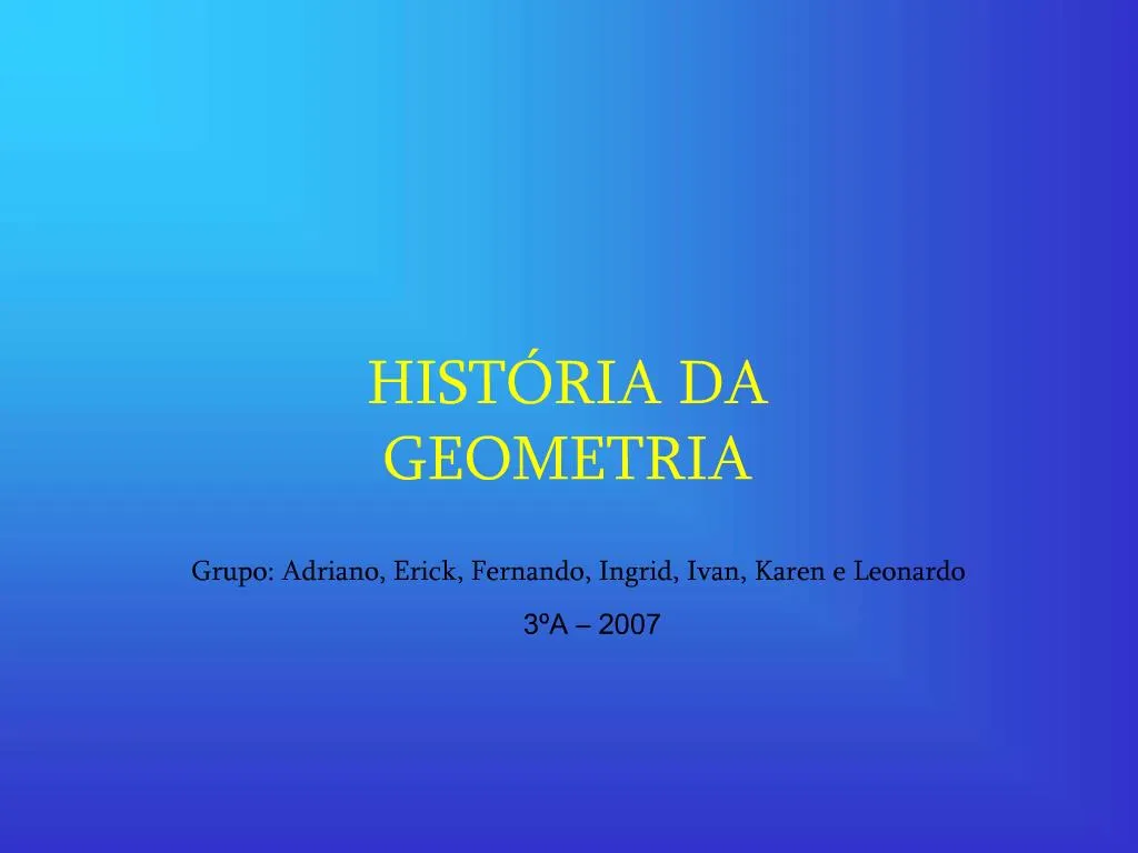 Ppt Hist Ria Da Geometria Powerpoint Presentation Free Download Id