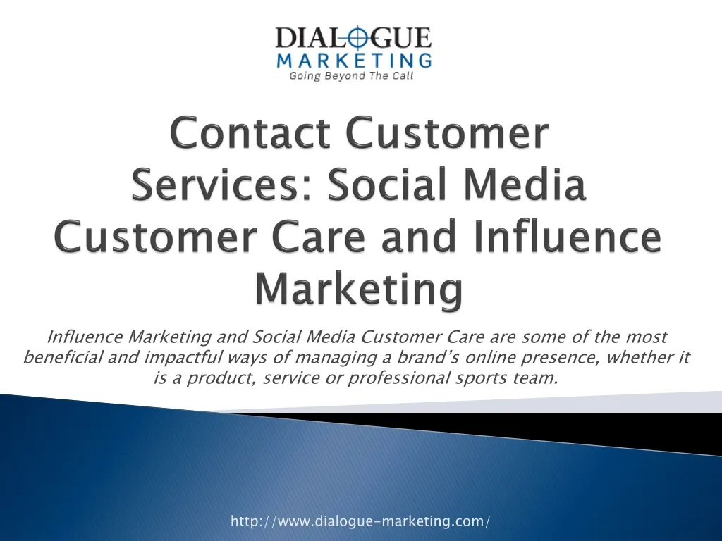 contact customer services social media customer care and influence marketing