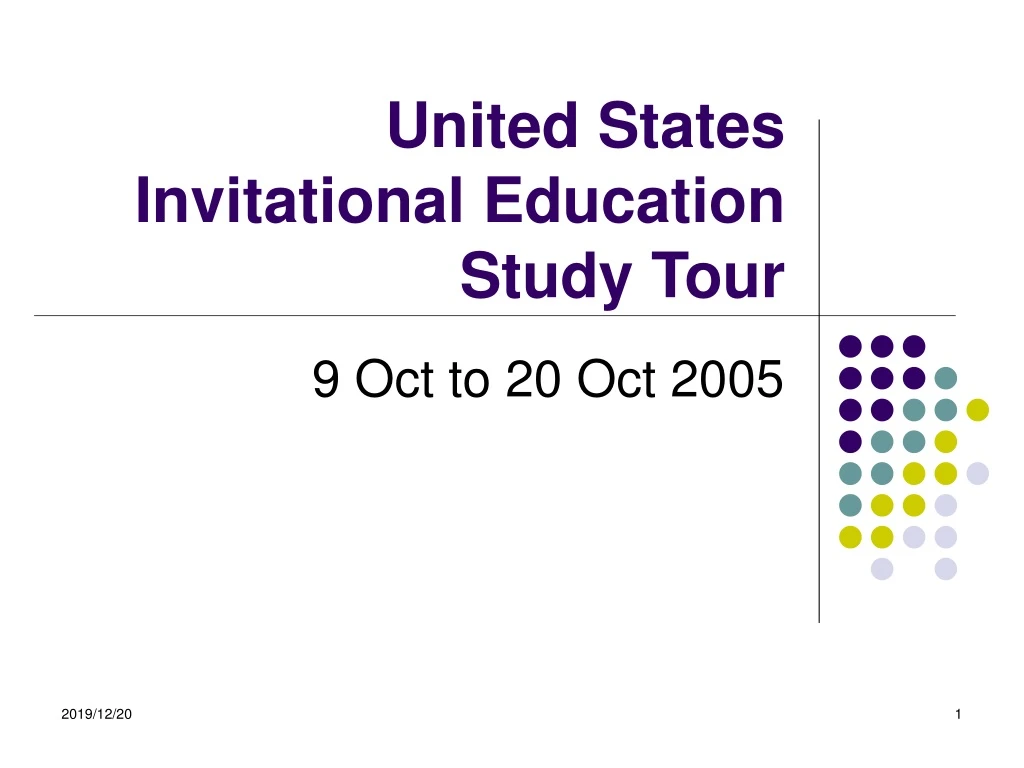 united states invitational education study tour