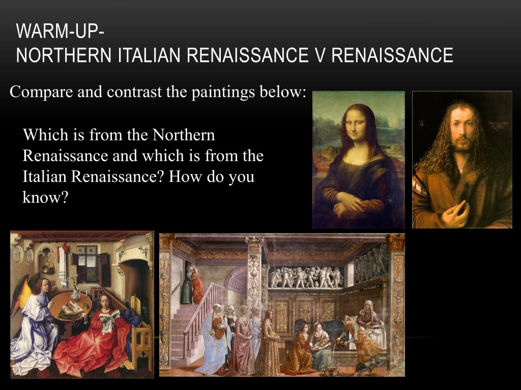 warm up northern italian renaissance v renaissance