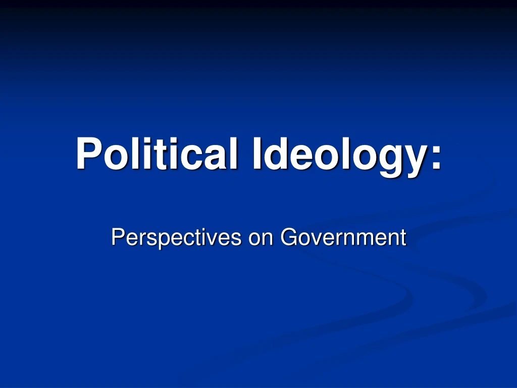 political ideology