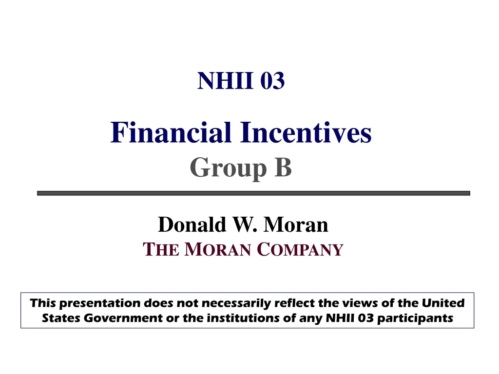 nhii 03 financial incentives group b