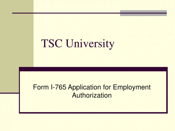 TSC University